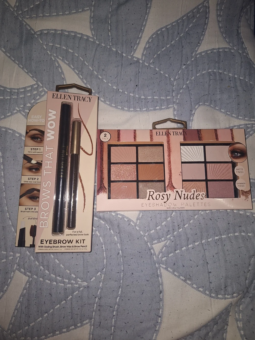 Ellen Tracy Rosy Nudes Eyeshadow & Brow Kit - Pink, Nude